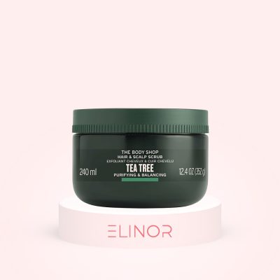 اسکراب کف سر بادی شاپ مدل tea tree مخصوص کف سر چرب